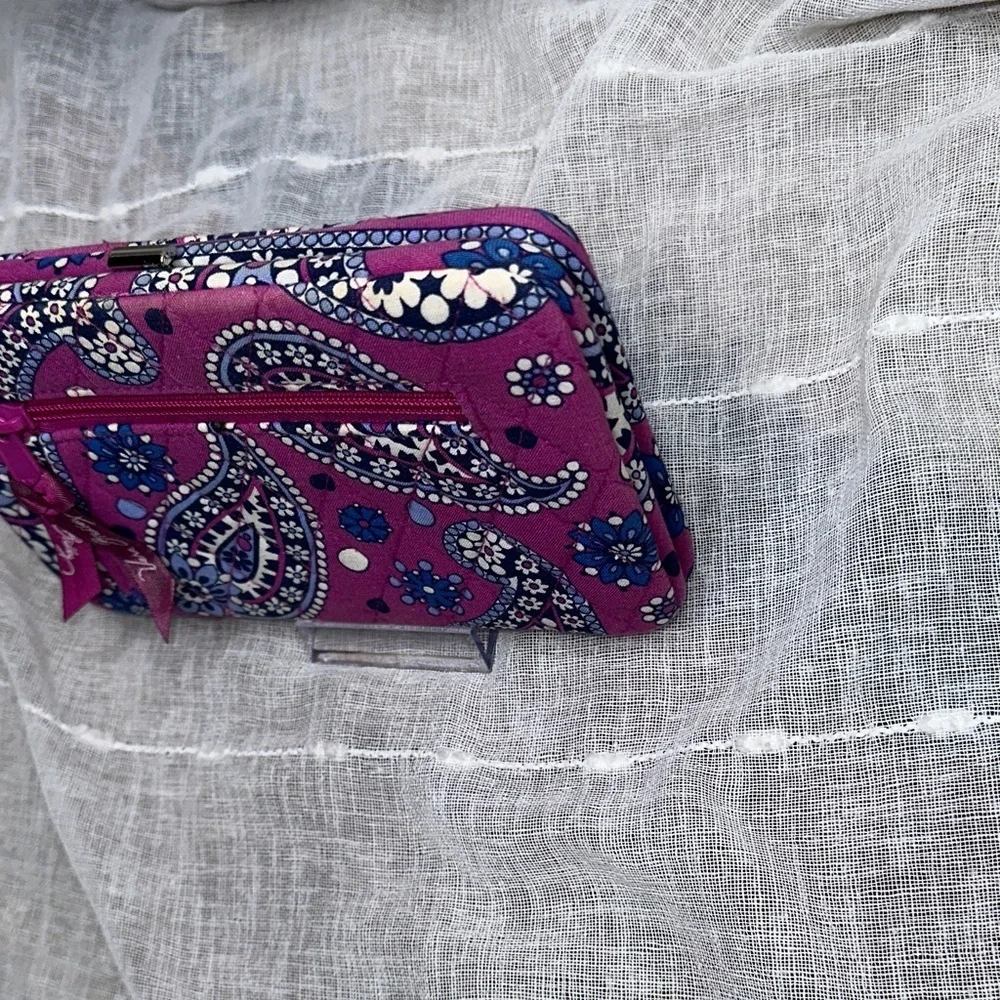 Vera Bradley Boysenberry Paisley Pattern Opera Wallet Style Clutch Designer EUC - Picture 6 of 16